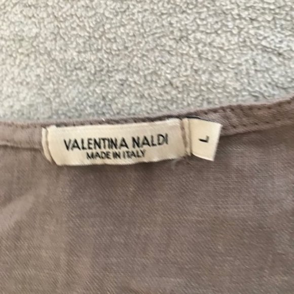 Taupe Linen Jacket Made in Italy ~ size L to XL - Picture 6 of 11